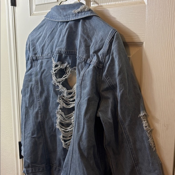 Distressed Blue Denim Jacket Waimea - Picture 6 of 8